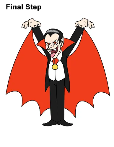 How to Draw Vampire (Dracula)