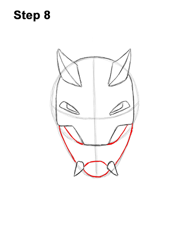 How to Draw Fortnite Vendetta Skin Mask Max 8