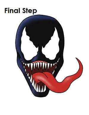 How to Draw Venom Final Step