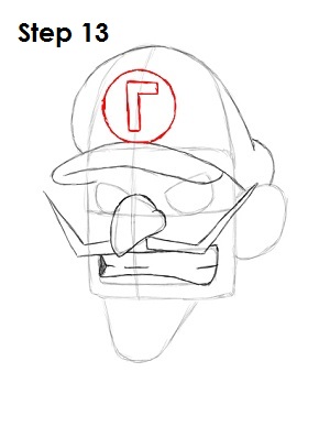 Draw Waluigi Step 13 Draw Waluigi Step 13