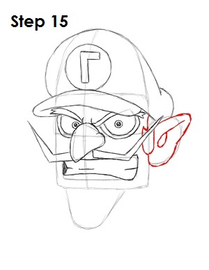 Draw Waluigi Step 15 Draw Waluigi Step 15