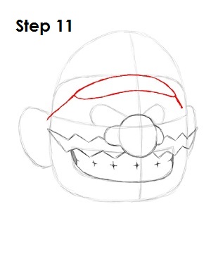 Draw Wario Step 11 Draw Wario Step 11