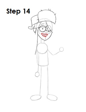Draw Wendy Step 14 Draw Wendy 14