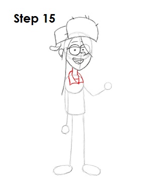 Draw Wendy Step 15 Draw Wendy 15