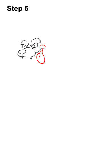 Draw a Cartoon Werewolf Wolf-Man 5 How to Draw Cartoon Werewolf Wolf Monster Halloween 5