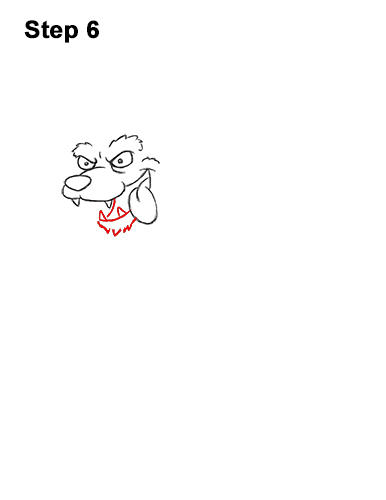 Draw a Cartoon Werewolf Wolf-Man 6 How to Draw Cartoon Werewolf Wolf Monster Halloween 6
