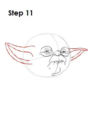 Draw Yoda Step 11 Draw Yoda Step 11