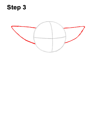 How to Draw The Child Baby Yoda Mandalorian Star Wars 3