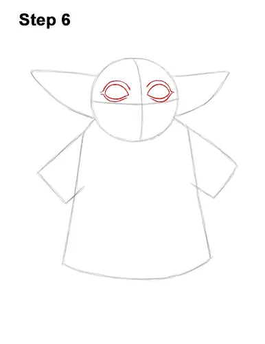 How to Draw The Child Baby Yoda Mandalorian Star Wars 6