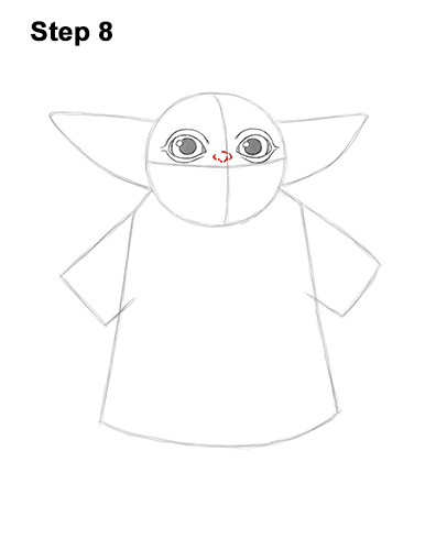 How to Draw The Child Baby Yoda Mandalorian Star Wars 8