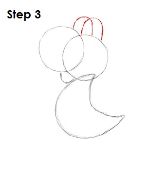 Draw Yoshi Step 3