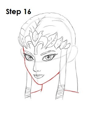 How to Draw Zelda Step 16 How to Draw Zelda Step 16