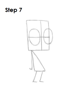 How to Draw Zim Step 7