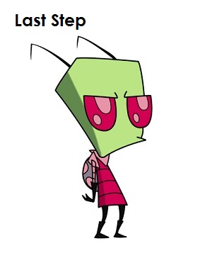 How to Draw Zim How to Draw Zim Step Last