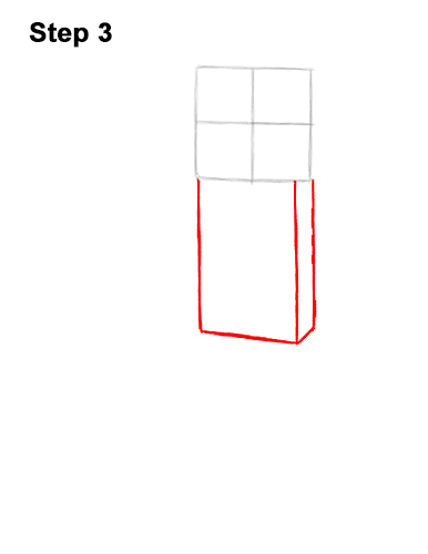 How to Draw Zombie Mob Minecraft Full Body 3