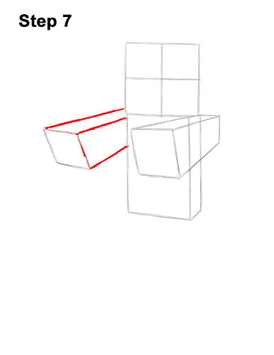 Draw Zombie Walking Minecraft 7 How to Draw Zombie Mob Minecraft Full Body 7